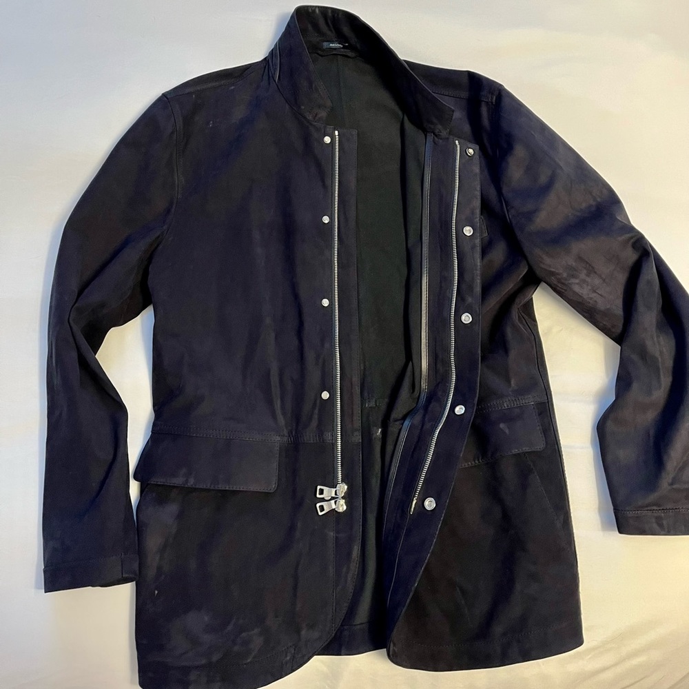 Peter Millar Medium Blue Suede Jacket